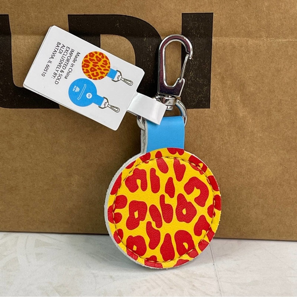 Aldi Keychain Coin Quarter Holder Animal Print